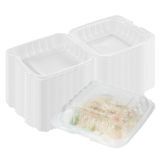 CLAMSHELL 30oz 7-1/2"sq 2-3/4h ANITFOG MW PLASTIC CLR 100/cs