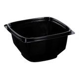 TAKEOUT BOWL 16oz 5x5" SMALL PET BLACK 500/cs