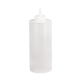 SQUEEZE BOTTLE 32oz CLEAR CONE TIP 38mm OPENING 12ea/cs