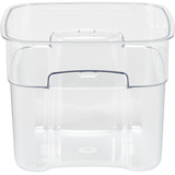 Commercial foodservice essential, camsquare food container 6qt pc freshpro clear/red 6ea/cs for reliable daily service, Cambro 6SFSPROCW135