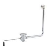 T&S Brass B-3940-01 Waste Valve, twist handle, 3" sink opening, 2" drain outlet with 1-1/2" adapter and overflow assembly (B-3914-01)