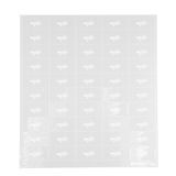 LABEL 2x1" PLASTIC CLEAR & WHT "MOJITO" 100/cs
