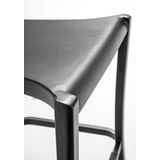 Grosfillex US638017 Vogue Stacking Barstool, armless, indoor/outdoor use, slotted resin back, aluminum seat and base, footrest, UV resistant
