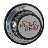 Allpoints 22-1068 Thermostat Knob, 1-7/8" OD x 13/16" D, 100 to 350 F temperature range, .250" x .1