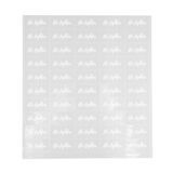 LABEL 2x1" PLASTIC CLEAR & WHT "FLU FIGHTER" 100/cs