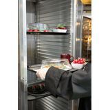 New Age Industrial 1290 Mobile Heavy Duty Series Welded Aluminum Full-Size Front-Loaded Enclosed Transport Cabinet, 40 Pan Capacity