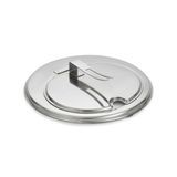 11 7/16-inch contemporary stainless steel hinged inset cover, Vollrath 47494