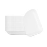 PLATE 5-1/4"dia RND BAGASSE NO PFAS COMPOST WHITE 25/cs