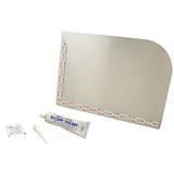 Allpoints 117-1473 Sink Splash Guard Kit, 10" H x 14" D, right hand, includes adhesive tape, silicon