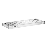 Eagle HDS2448VGE Quik-Set Solid Shelf, embossed, 48"W x 24"D, top die-stamped with 1" diameter drawn impressions on 3" centers, marine edge on all