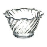 TULIP DESSERT DISH 5oz SWIRL SAN PLASTIC CLEAR 24ea/cs