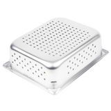 Half-size 4" deep super pan v perforated stainless steel steam table pan, Vollrath 30243
