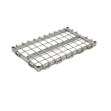 Eagle DS1830-C Dunnage Shelf, 30"W x 18"D, removable wire mat assembly, four-sided frame with center supports, chrome finish, NSF