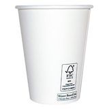 HOT CUP 12oz WHT RECYCLABLE 1000/cs