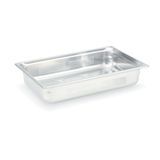 Full-size 4" deep super pan 3 stainless steel perforated steam table pan, Vollrath 90043