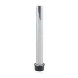 Allpoints 26-5152 Overflow Tube, 10" H, fits 1-3/4" NPS, rubber seat, nickel plated brass