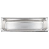 Half-long-size 4" deep super pan v stainless steel steam table pan, Vollrath 30542