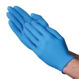 GLOVE NITRILE EXAM POWDER FREE 3.5mil X-LARGE BLUE 10/100/cs