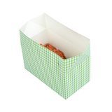 TAKEOUT LUNCH BOX w/ FAST TOP 80oz PAPER GRN HOUNDSTH 100/cs
