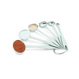 6 PC OVAL MEASURING SPOON SET 1/8,1/4,1/2,1,2 TSP & 1 TBSP
