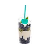SPOON SHOVEL LOVE 3-1/2x1-1/4" POLYSTYRENE TEAL 500/cs