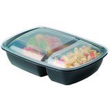 LID DOME F/30oz 2-COMP TAKEOUT 9-1/4x6-1/2" PP CLEAR 300/cs