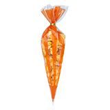 CONE BAG 6x11" POLYPRO ORANGE STRIPE 8000/cs