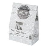 LABEL SHRIMP 2"dia TAMPER PROOF PET BLACK W/ WHT 500/cs