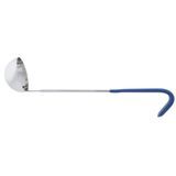 LADLE 2oz BLUE KOOL TOUCH HNDL 1-PC HVY-DTY 18/8 S/S 12ea/cs