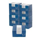 CAKE BOX 7x6" W/ WINDOW PAPER FRENCHIE BLUE 100/cs