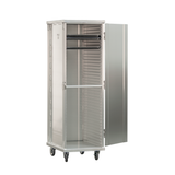 New Age Industrial 1290 Mobile Heavy Duty Series Welded Aluminum Full-Size Front-Loaded Enclosed Transport Cabinet, 40 Pan Capacity