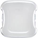 Commercial foodservice essential, camsquare food container 22qt pc freshpro clear/ blue 6ea/cs for reliable daily service, Cambro 22SFSPROCW135