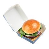 FRENCHIE BURGER BOX 2-3/4"sq 2"h PAPER BLUE 100/cs