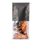 TIN TIE BAG 5-1/4x4-1/4x11-1/4 COTTON PAPER/ PET BLACK 100/cs