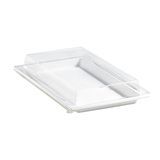 ATLAS TRAY 1/2 RECTANGLE WHITE 100/cs