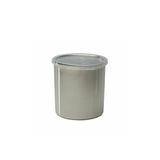 SALAD CROCK 1-1/5qt 5-1/4"dia 18/8 S/S & PLATIC LID 36ea/cs