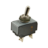 Allpoints 26-4083 Toggle Switch, on/off, SPST, 15/32" OD, (2) screw terminals, toggle cover, 125/25