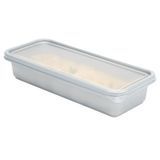 CATER CONTAINER/ LID MW 20oz 8-3/4x3-3/4" PP SILVER 100/cs