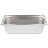 Super Pan 3 1/3 GN Food Pan, 4" deep, (100mm), 3.9 qt capacity, 22 gauge, 300 series stainless steel, NSF, Made in USA, Vollrath 90342