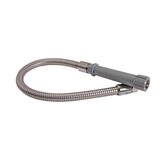 Allpoints 32-1109 Pre-Rinse Hose, 26" L, includes 8" gray handle & washers, flexible stainless stee