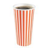HOT CUP 20oz W/ LID 6-1/4"h ORANGE/ WHT CUP BLK LID 400/cs