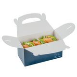 GABLE/ LUNCH BOX COMPOSTABLE 9-1/2x5" PAPER FRENCHIE 100/cs
