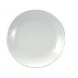 FUSION COUPE PLATE 10-1/4"dia PORCELAIN BRIGHT WHITE 1dz/cs