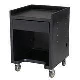 Cambro ES28110 Black Cash Register and Equipment Stand No Tray Rail