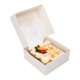 TAKEOUT 11oz 4"sq 1-1/2"h SMALL PAPER WHITE 200/cs