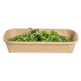 SUSHI CONTAINER 5-1/2x3-1/4" 5oz RECT PAPER KRAFT 100/cs