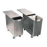 Baxter INGBIN-1CMPT3 Ingredient Bin, 1-compartment, mobile, stainless steel with sliding cover, capacity approximately 120-lb of flour total, 3"