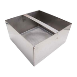 Allpoints 102-1154 Drain Strainer, 7-3/4 x 4" D, deep lip, stainless steel