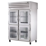 TRUE STG2R-4HG-HC SPEC SERIES Refrigerator, Reach-in, two-section, stainless steel front, aluminum sides, (4) glass half doors with locks, cam-lift