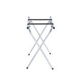TRAY STAND W/ BAR 31"h CHROME STEEL 6ea/cs